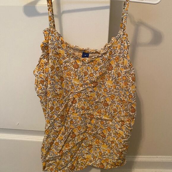 🛍️ Old Navy Yellow Floral Top - Picture 1 of 6